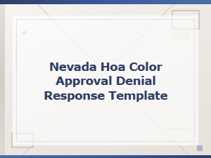 Responding to an Hoa Paint Color Denial in Nevada