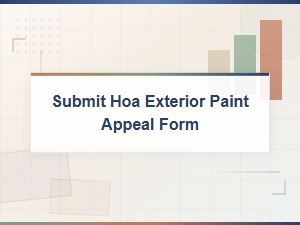 How to Submit an Hoa Exterior Paint Appeal in Nevada