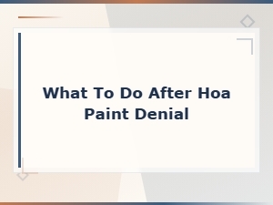Your Rights After an Hoa Paint Denial in Nevada